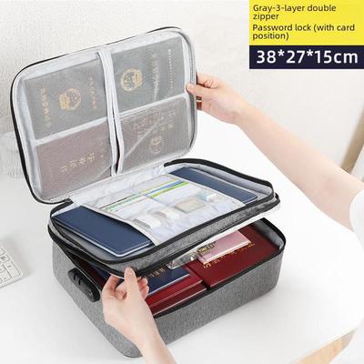 Multi-layer Large-capacity Waterproof Document & Passport Storage Bag