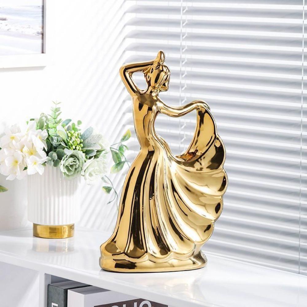 Model Dancing Lady Figurine Simulated Tabletop Art Figure  Festival Decor