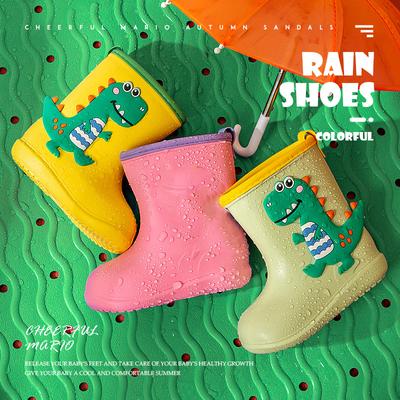 Children Rain Boots Baby Boys Girl EVA Non-slip Outdoor Cartoon Dinosaur Rain Boots for Kids Waterproof Shoes Water Boots Girl