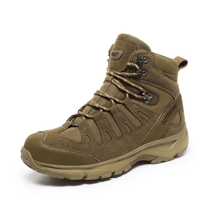 New Large Size Military Boots Tactical Land Boots Medium Help Desert Boots Hiking Shoes Mountain Camping Outdoor Shoes