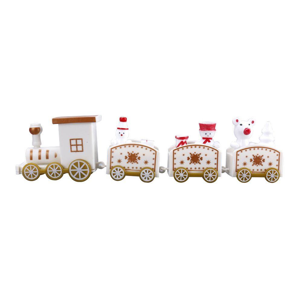 Girls Xmas Decor Party Merry Christmas New Year Plastic Train Christmas Ornament