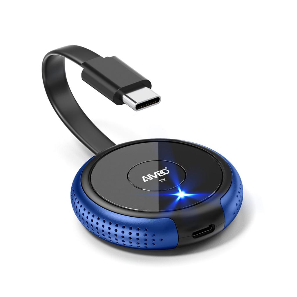 AIMIBO USB C Drahtloser Sender für TV Kamera Drahtlos zu HDMI Bildschirm Drahtlose Anzeige Drahtloser HDMI Extender Sender MacBook, Surface, i-Pad,