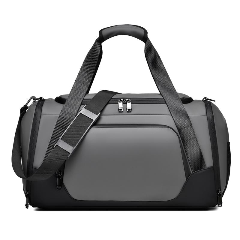 

Fitness Bag Men s Large Capacity Travel Bag Shoulder Crossbody Bag сірий колір