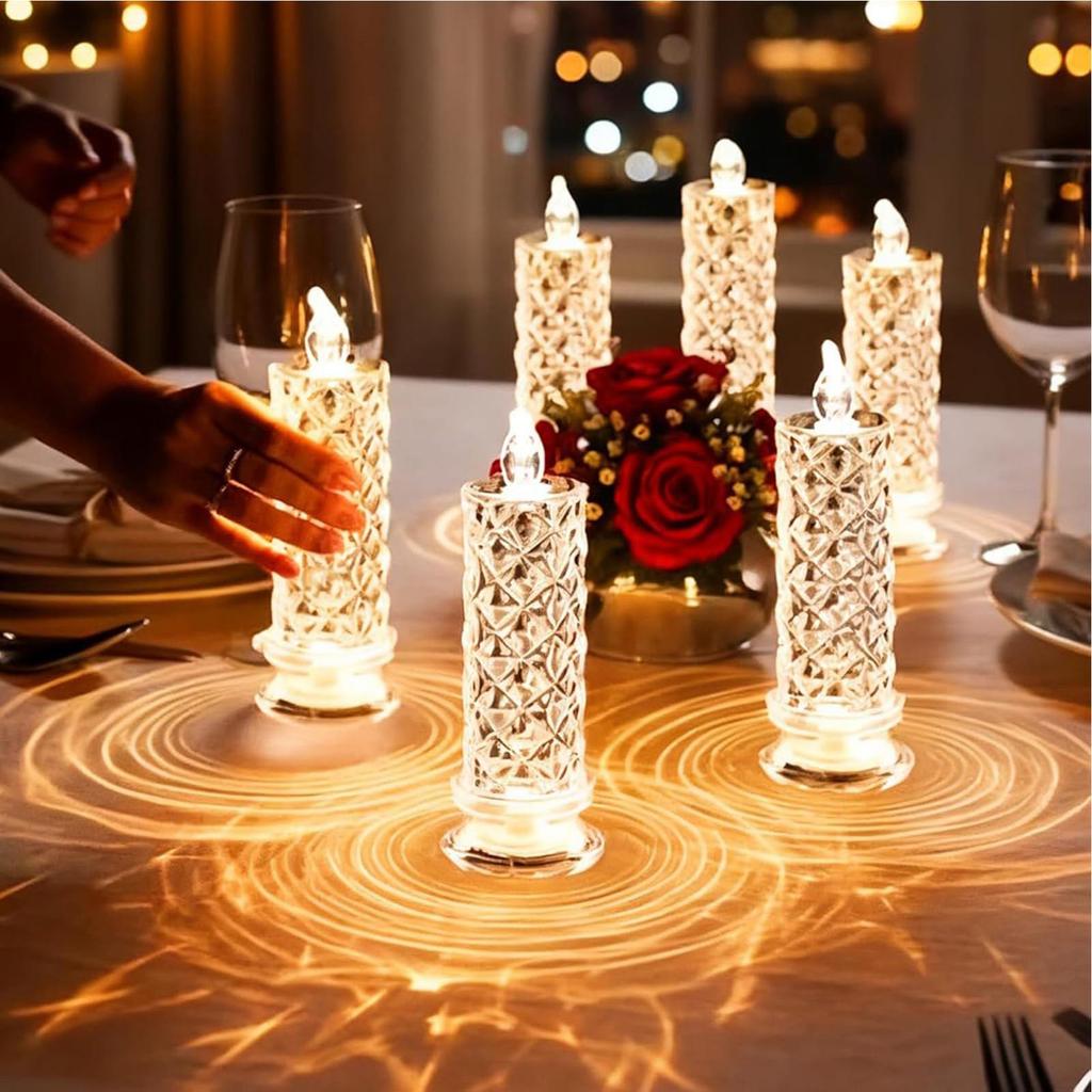 Flameless Candles Flickering Flameless Lighting Decor LED Candles for Home Indoor Outdoor Table Dinner Bedroom Halloween