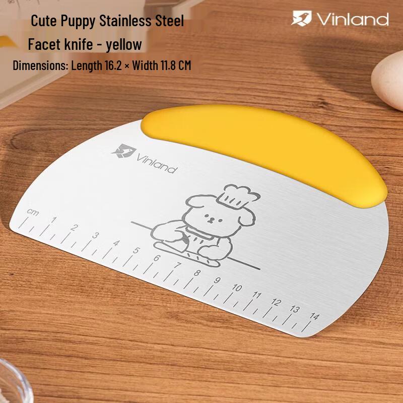 Food-Grade Stainless Steel & Silicone Baking Scraper