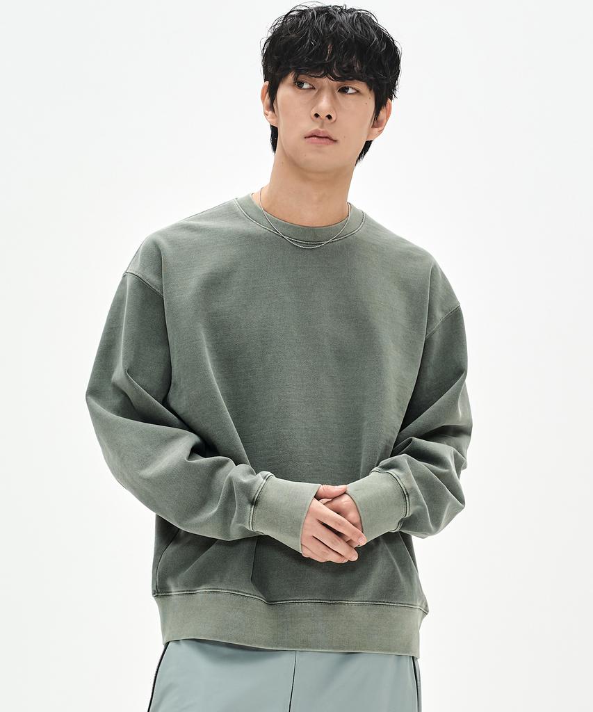 Sobeomeonteu 780G Light Pigment Sweatshirt - Dutch Khaki -