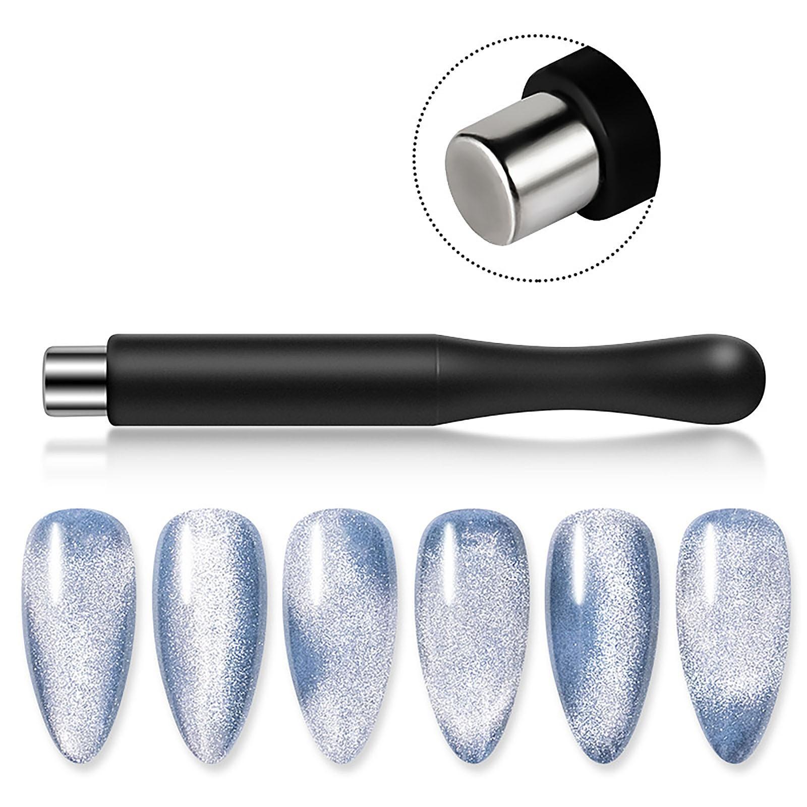 

Nail nail tool with magnet crystal flower and strong magnet for absorbing magnet One size чорний