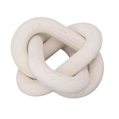 Decorative Wood Chain 3 Link Wood Chain Link Decorations for Home Living Room Coffee Shop White