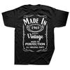 Made In 1965 T-Shirt Men Women Plus Size O-Neck Streetwear Harajuku Vintage Daily Casual Oversized Unisex Tees
