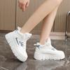 SH326 New Winter High-top Women's Shoes Velvet Cotton Shoes Thick Sole Heightening Simple Student Sports Cotton Shoes