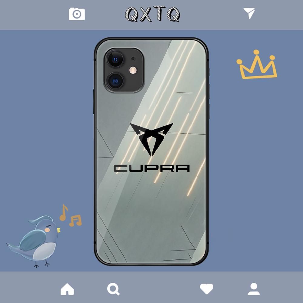 Cupras Spanische Mode Logo Hülle Für iPhone Samsung Galaxy Redmi Note S 17 16 15 14 13 20 24 25 54 Pro Max Ultra Fe Gehärtetes Glas Abdeckung
