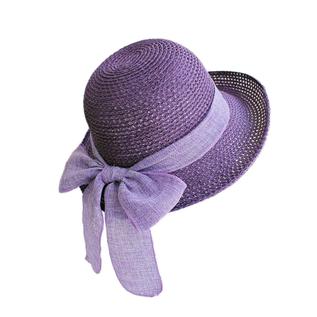 Straw Hat Women's Summer Sun Protection Big Brim Outdoor Sun Hat Shade Beach Hat Children's Seaside Top Hat Tide Big Brim