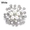 Fashion Accessories Wedding Dress Women Flower Brooches Pins Crystal Rhinestone Jewelry Pearl