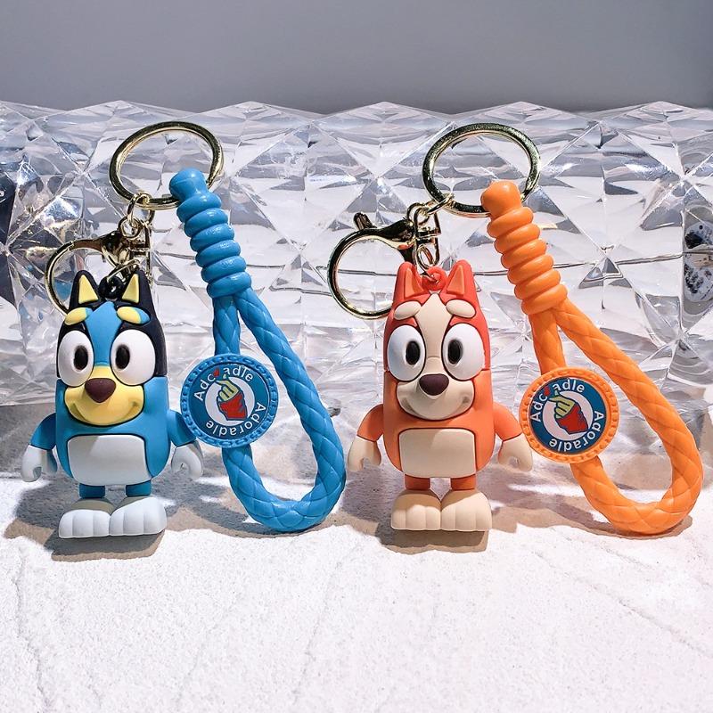 New Kawaii Creative Cartoon Bluey Puppy Keychain Pendant School Bag Pendant Female Bag Pendant Boy Birthday Gift Christmas Gift