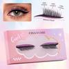 Lazy Self-Adhesive 1 Pair Of Colored Eyeshadow False Eyelashes, Natural Thick Curled Eyelashes