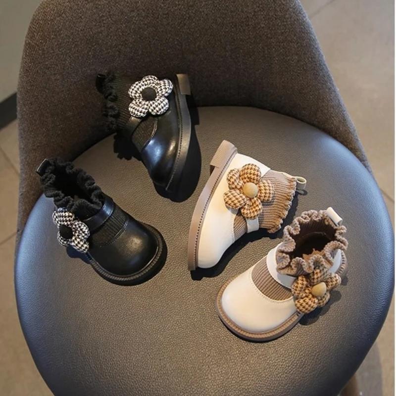 Spring Fashion Soft Soled Baby Girl Shoe Princess Flower Elegant Baby Shoes Stylish Versatile Popular Daily Casual Shoe Zapatos