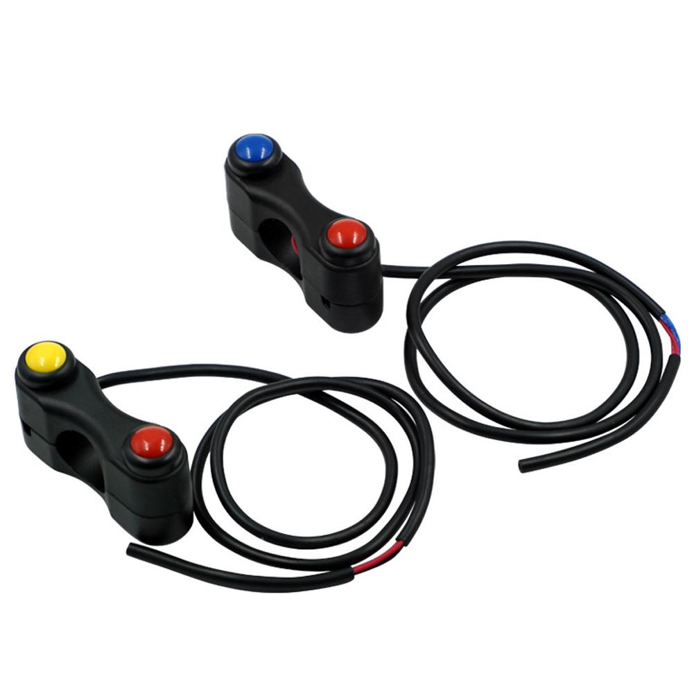 Motorcycle Switch Electric Bicycle Scooter 7/8" 22mm Handlebar Switches Headlight Fog Lamp Horn ON OFF Start 2 Button