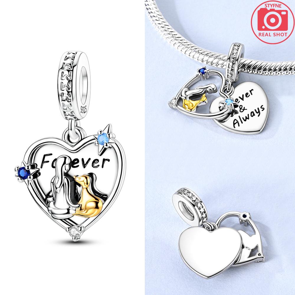 Dreamy Original Copper Autumn-Day Squirrel Pendant Hedgehog Butterfly Cat Beads Fit Women Bracelet Fine Gift Jewelry Women