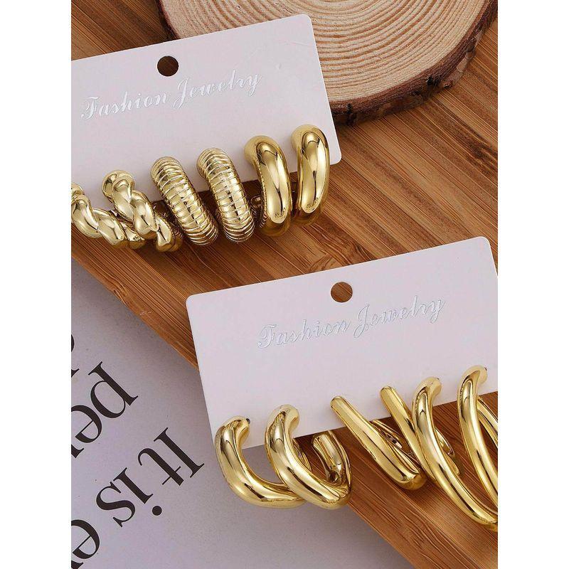 Water Drop Hoop Earrings Accessible Luxury Fancy Earrings Female Earclip Earrings 2024 New Arrival Simple Bracelet Fashion Gold Earrings