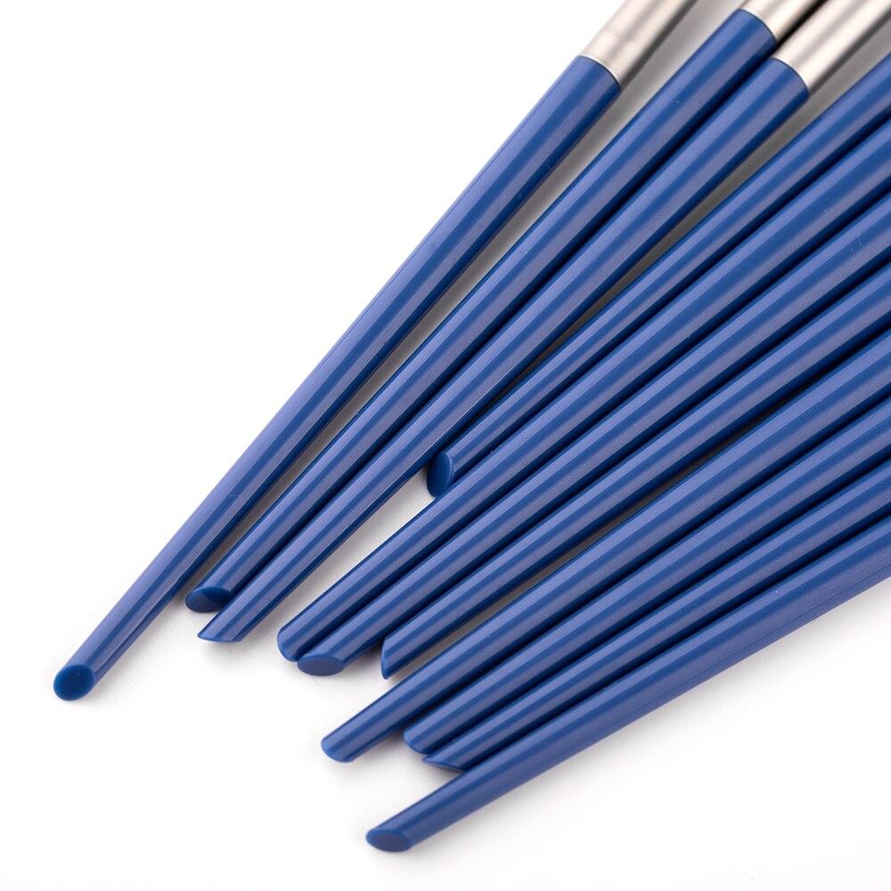 12ks štětců na make-up na oční stíny Štětec na obočí štětec na oční linky Vlna na vlasy Malý vějířový štětec Kosmetický nástroj