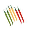 10pcs Creative Simulation Chili Pepper Gel Pen Set - 0.5mm Black Ink, Cute Fruit Shape Office Supply