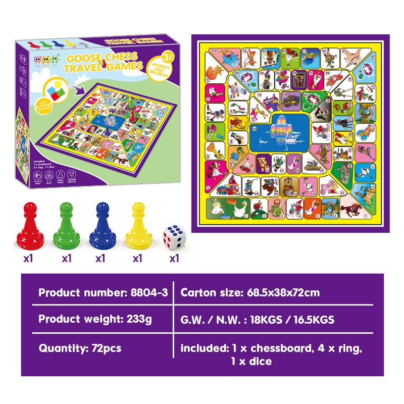 Cross-border Bestseller International Children Snakes Ladders Strategic Board Game Parentchild Interactive Educational
