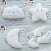 Star Moon Cloud Plush Toy With Wings Pp Cotton Filling For Cozy Sofa Cushion