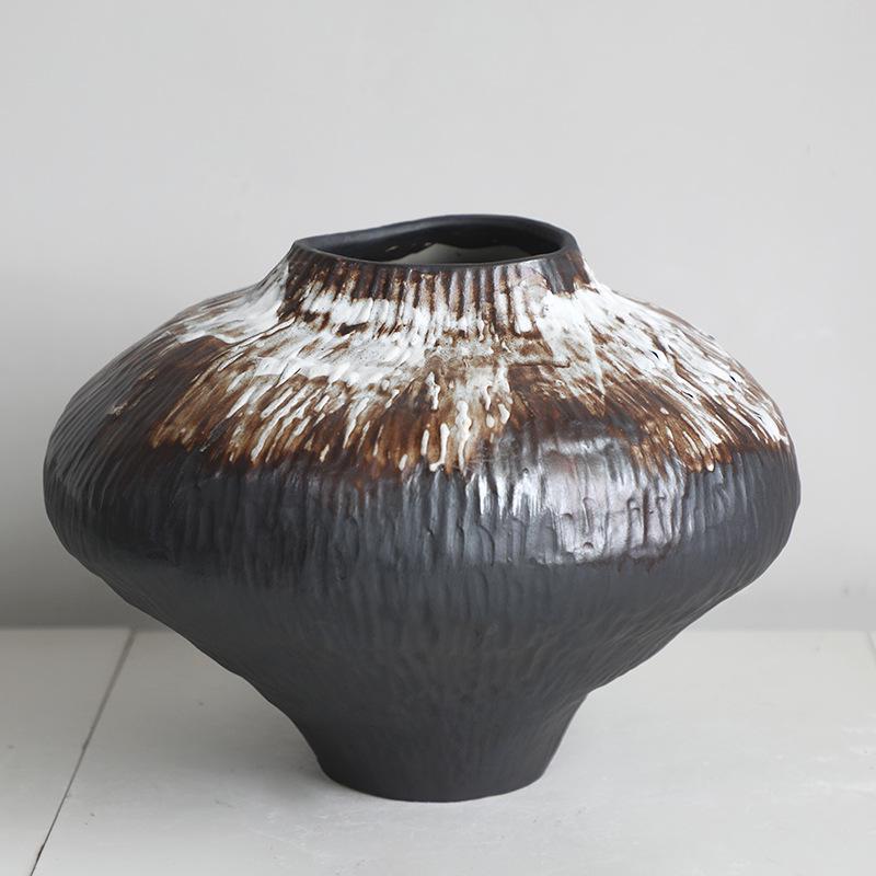 Zen Wabi-Sabi Jingdezhen Ceramic Vase for Flower Arrangements