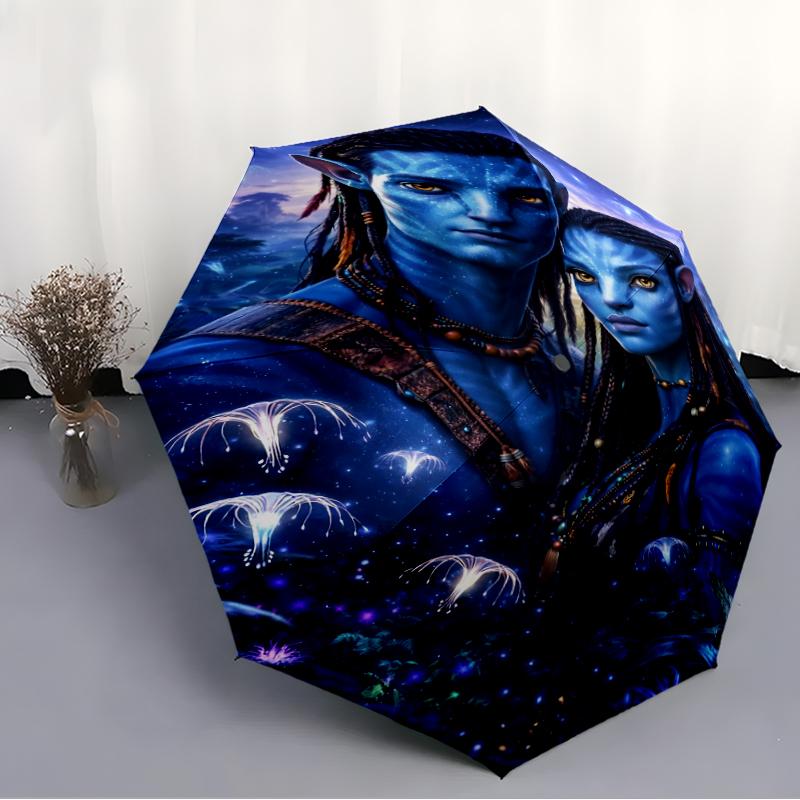 Avatar Theme Automatic Umbrella, Lightweight & Portable, 8 Rib, Perfect for Outdoor Travel, Birthdays, Christmas, Gifts.