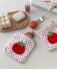 Dederit Cute Tomato Dot Mini Pouch Coin Card Wallet