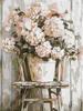 Oil Painting By Numbers Flower Chair Coloring By Numbers Vase Digital Painting Daisy Canvas Handpainted Coloring DIY Kit Gift