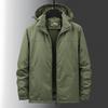 2025 Down Jacket Men's White Duck Down Hooded Outdoor Leisure Couple Workwear Thickened Warm Loose Versatile Jacket