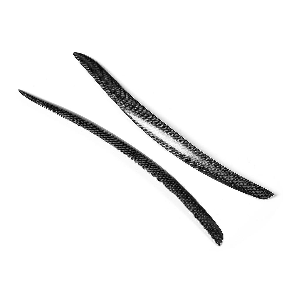 

1 Pair Carbon Fiber Headlight Eyebrow Eyelids Sticker Trim Fit for E92 M3 2005 2012