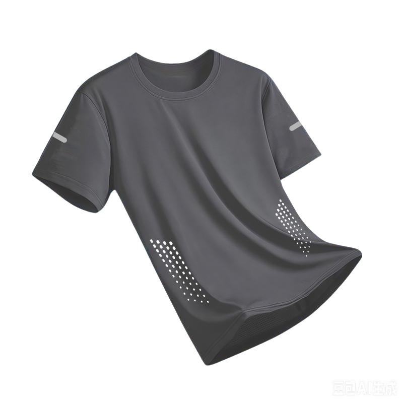New Ice Silk Running Shirts Men Loose Short Sleeve Top Basketball Gym Sportswear For Male Fitness Workout Mesh Breathable Tee