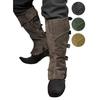 Adjustable Size Shin Guards Leather Look Leg Guards RPG Costume Gaiter Halloween Costume