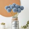 7pcs Blue Artificial Chrysanthemum Flowers Mums Faux Kiku Flowers for Vase Flower Stems Vase Filler for Centerpieces Wedding Party Flowers