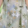Elegant Mid-Length Chinese Style Qipao Dress for Mother's Wear - Slimming High-End Summer Attire for Middle-Aged and Older Women