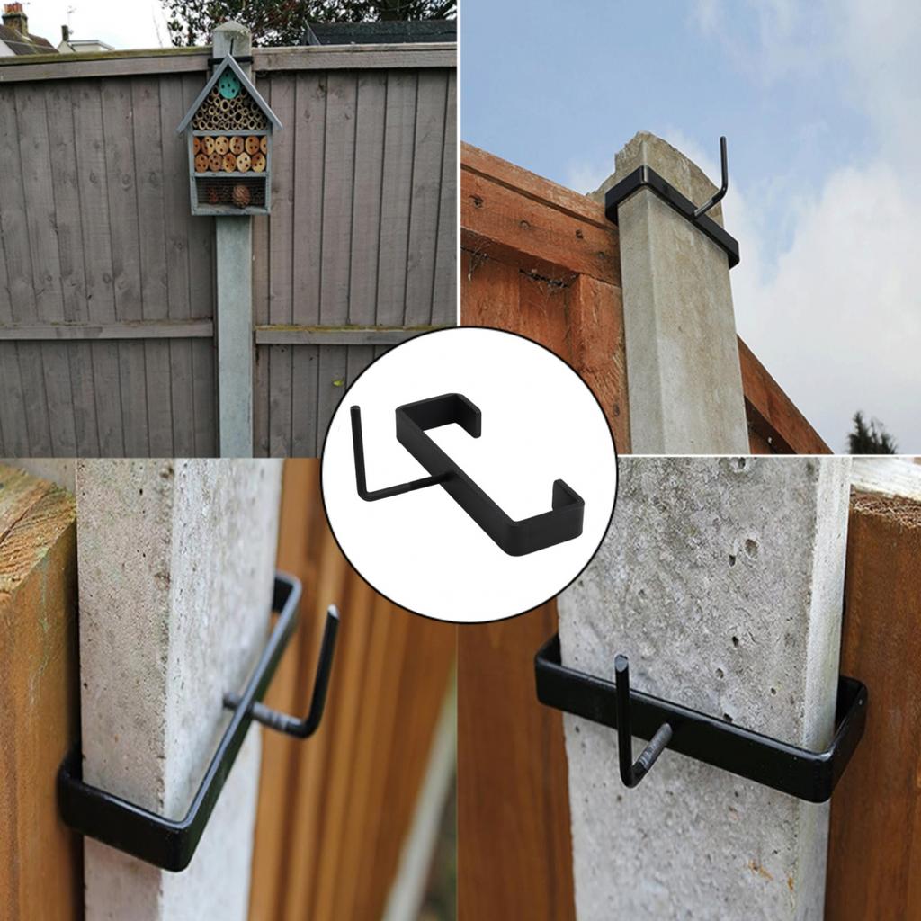 Aluminum Concrete Fence Post Panel Clip Security Bracket