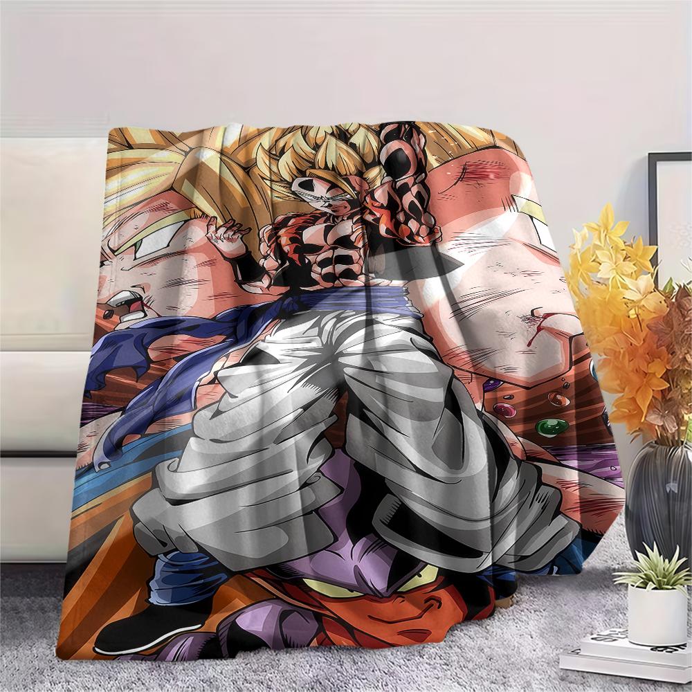 Dragon Ball characters Print Flannel Blanket,High quality Comfortable for All Seasons,Home Decor,Warmth and Comfort,Perfect for Christmas Gifts