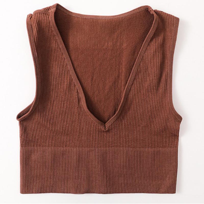 Women Ribbed Knit Sleeveless Racerback Crop Tank Top