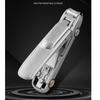 Stainless Steel Nail Clippers Cutter Professional Manicure Trimmer Travel Toe Nail Clipper with Clip Catcher Nail File
