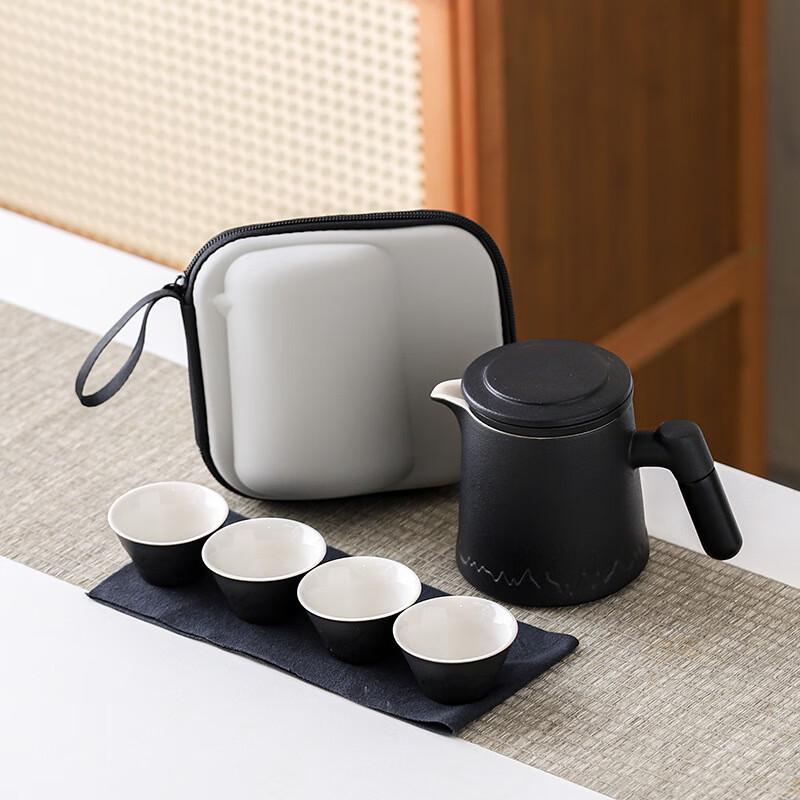 

Zhuijia Hand-Painted Portable Ceramic Travel Tea Set