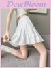 Cotton Blend Pleated Mini Skirt For Women Summer Casual Dress Up And Travel