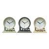 Fashionable Love Letter Plastic Bedroom Desk Clock with Quiet Operate Battery Operated No Ticking Bedside Table Clock