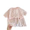 Summer Thin Children's Pajama Set - Cute Princess Style Homewear for Baby Girls, Short Sleeve & Shorts