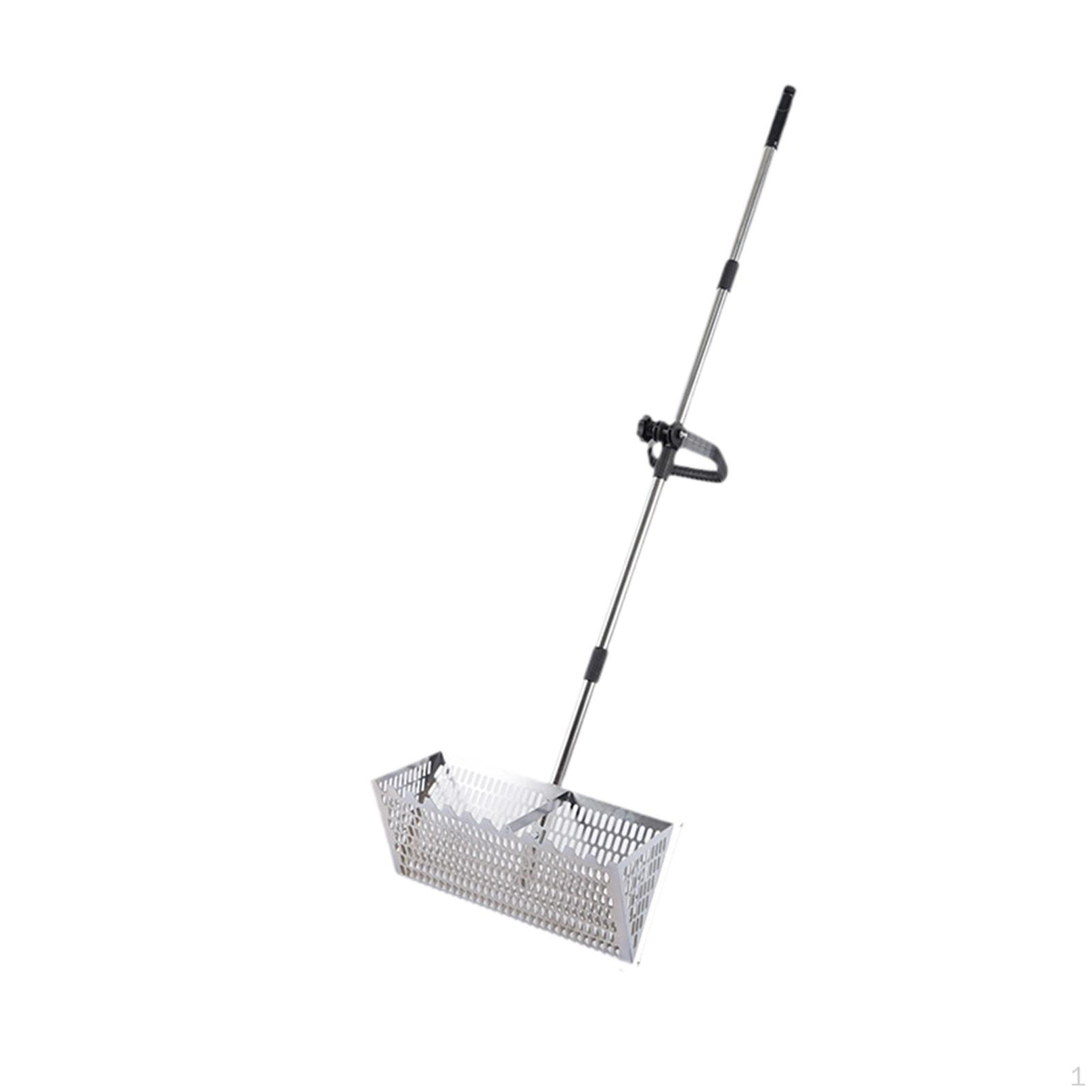 

Пляжный просеиватель, Лопатка для питомцев, Большой, Легкая очистка, Длинная ручка, Универсальный, Удобный, Нержавеющий 201 Stainless Steel