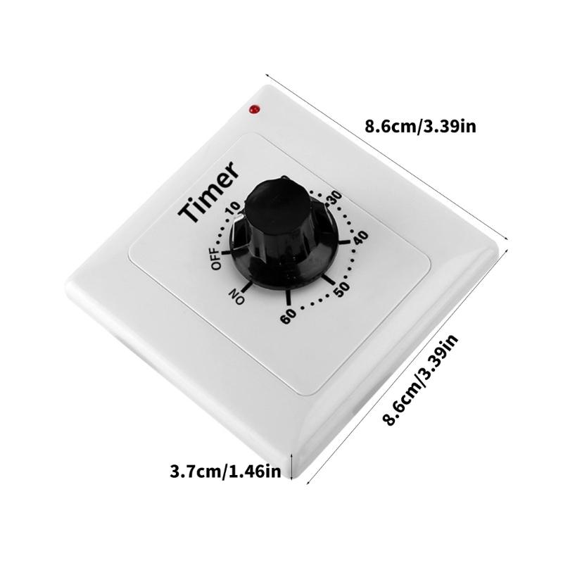 15A Mechanische Countdown-Timer-Schalter 86 Panel Digitale Zeit-Countdown-Steuerung für Lüfter, Warmwasserbereiter, Pumpe
