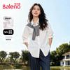 Baleno Women's Loose Fit Long Sleeve Lapel Shirt