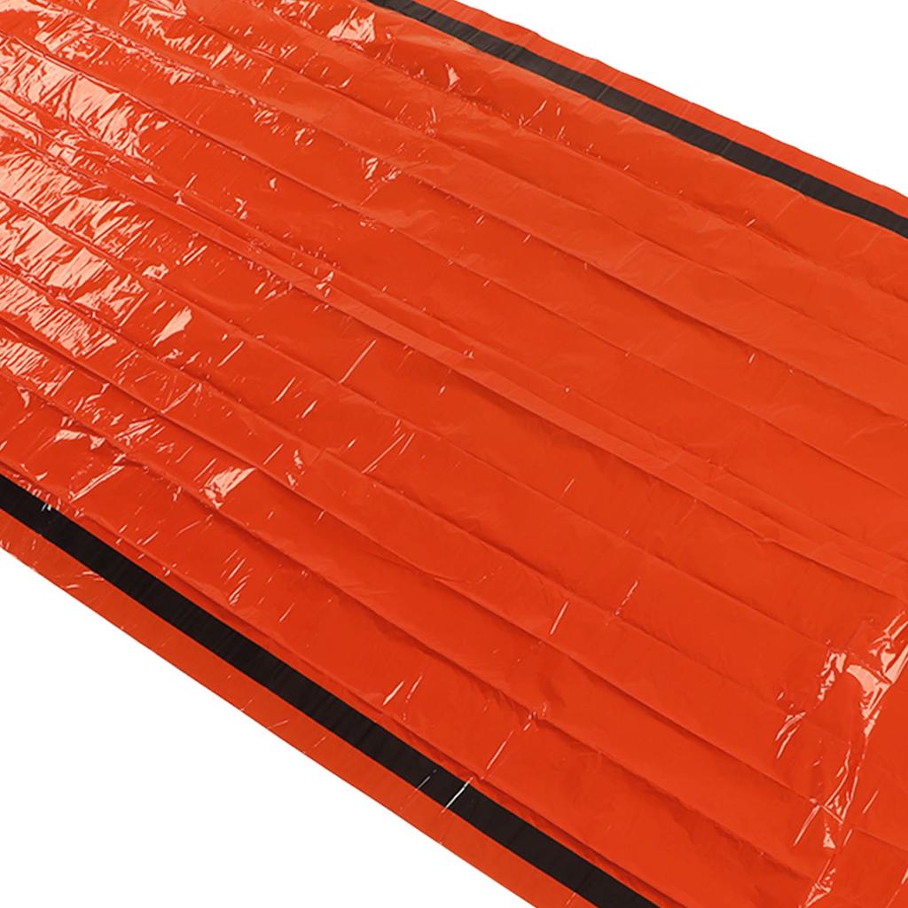 Emergency Survival Sleeping Bag Thermal Insulation PE Aluminum Film Survival Bivouac Bag with Storage Bag for Outdoor