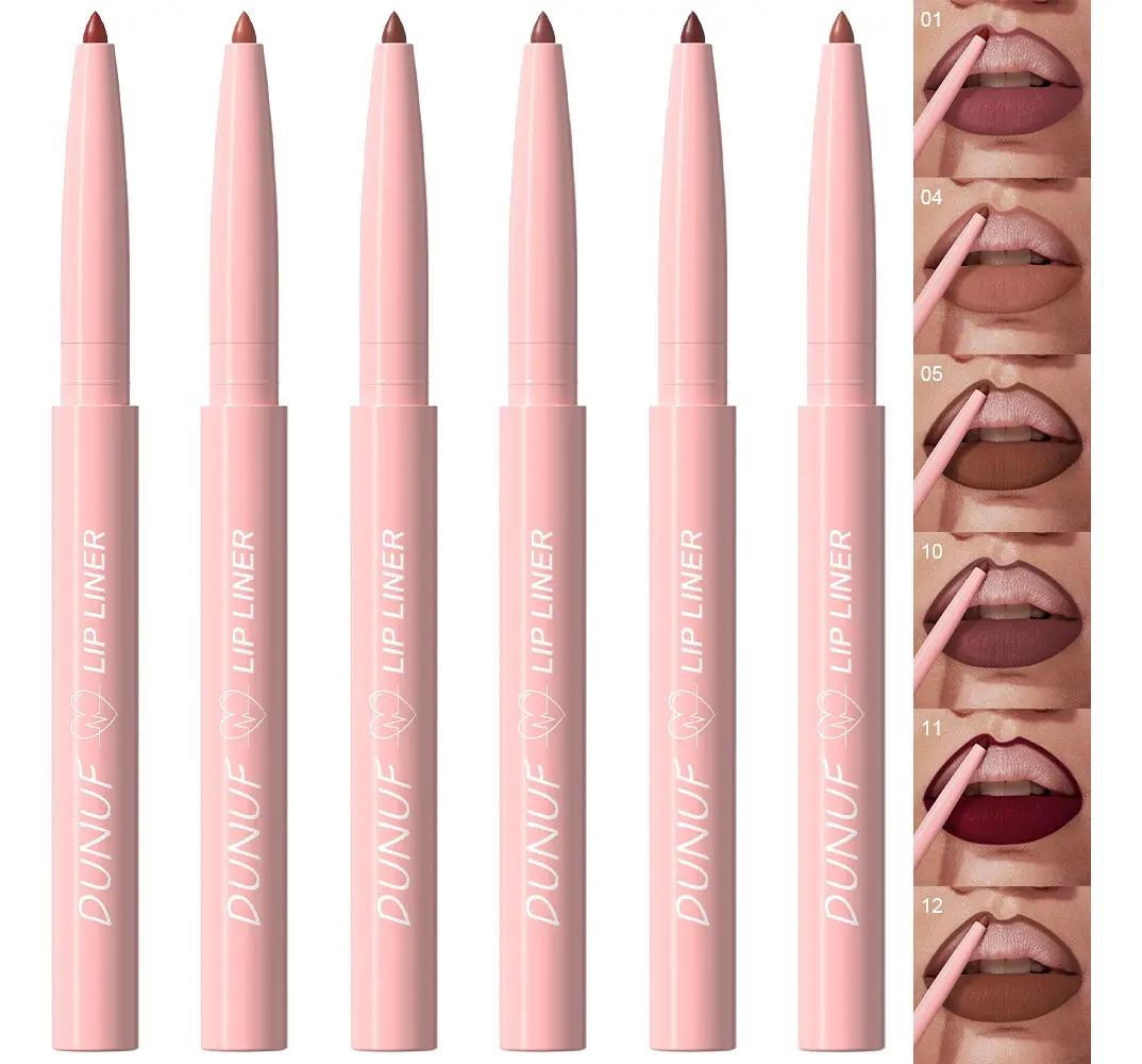Dunuf 6pcs Velvet Matte Lipstick.